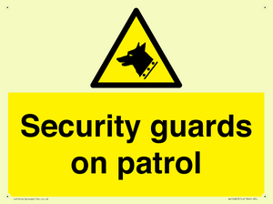 Security guards on patrol